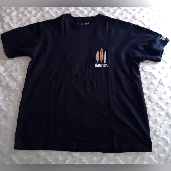 Nautica Surf Navy Blue T Shirt Short Sleeve  medium - Picture 1 of 5
